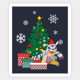 Gabumon Around The Christmas Tree Sticker